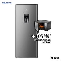 REFRIGERADORA INDURAMA 177 L CON DISP DE AGUA PLATEADO - RI-289D - MICROONDAS  HMM-20N