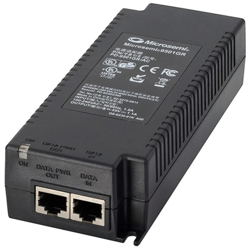 Microsemi Inyector PoE Gigabit 60W 802.3at 1 Puerto - PD-9501GRAC