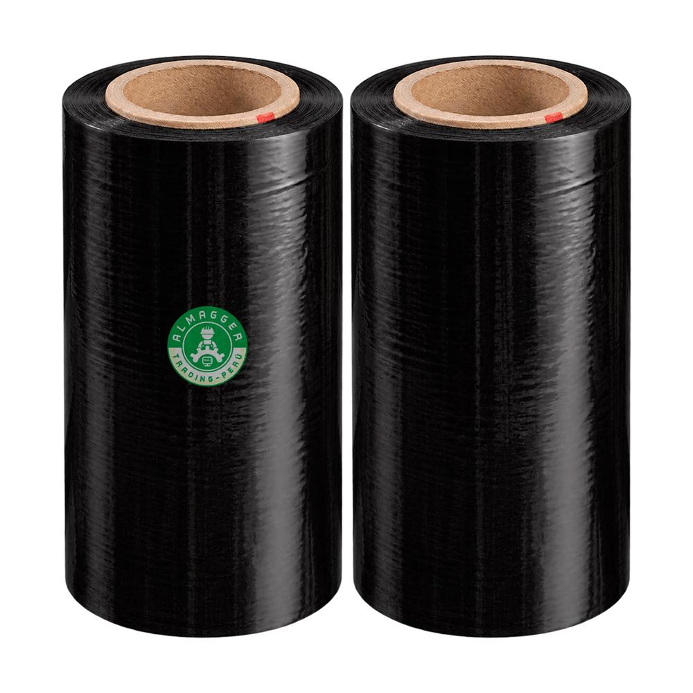 Stretch Film Negro 9 Pulgadas - 02 Rollos - 1.10 Kg. x Rollo