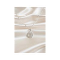 Cadena en plata 925 y circones con dije Madonna - Regalo Mujer