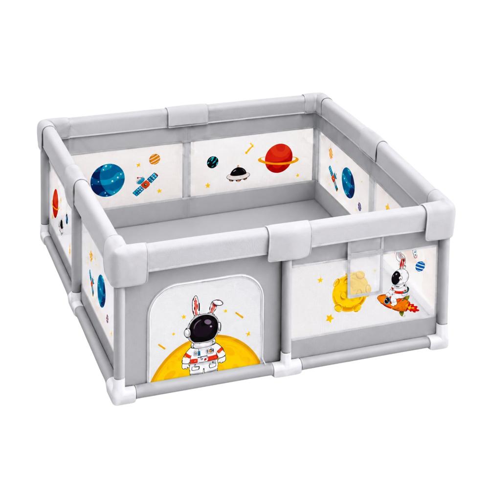 Corral Infantil Para Bebé Astronauta Plomo