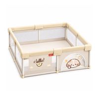 Corral Infantil Para Bebé Color Crema