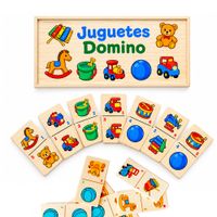 Domino Didactico en Madera Juguetes 28 pzas
