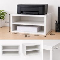 Organizador blanco para escritorio, oficina de 30x50x40 de melamine