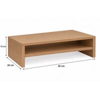 soporte de monitor, escritorio elevado panela de 15x45x30 cm