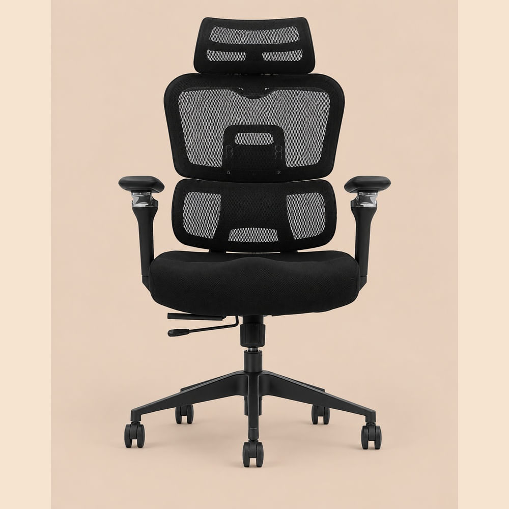 Silla de Oficina Ergonómica Ejecutiva Comfort Ventitas Home Negro