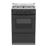 Cocina MABE  EMP2000AN0 Piso a Gas 4 Quemadores Negro