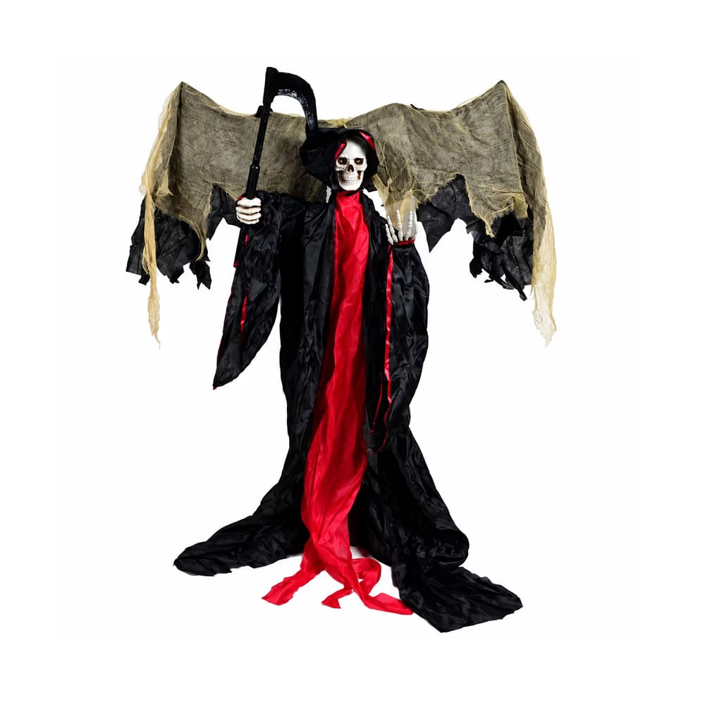 HALLOWEEN - Vampiro Colgante de Poliéster con Alas y Luz LED Halloween  – 110 cm