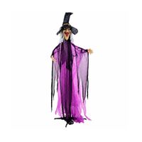 HALLOWEEN - Bruja Colgante de Poliéster con Luz LED Halloween – 300 cm