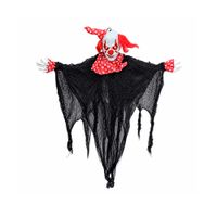 HALLOWEEN - Payaso Colgante de Poliéster Halloween con Luz LED – 120 cm