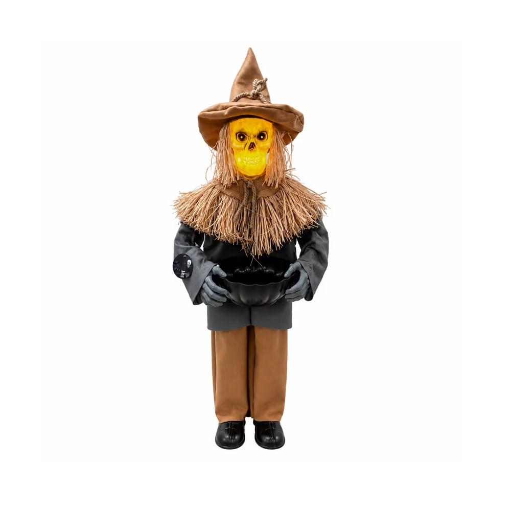 HALLOWEEN - Espantapájaros de Poliéster de Halloween con Luz LED – 95 cm