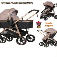 Coche para Bebe Moises GRANDE Reversible Negro