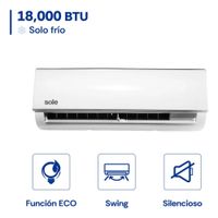 Aire Acondicionado Sole Split 18 Kbtu