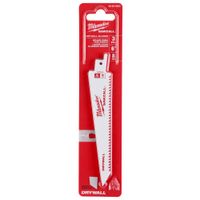 HOJAS SAWZALL PARA PANELES DE YESO DE 6 Y 8 TPI PAQUETE DE 3 MILWAUKEE 48-00-5053