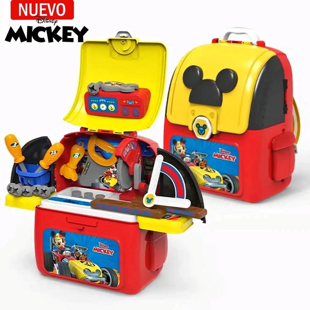 Juguete Set De Herramientas Y Mochila 2 En 1 Mickey Mouse EO