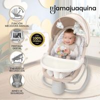 Mecedora Eléctrica para Bebés AMBER 4 en 1 Edición Limitada Beige
