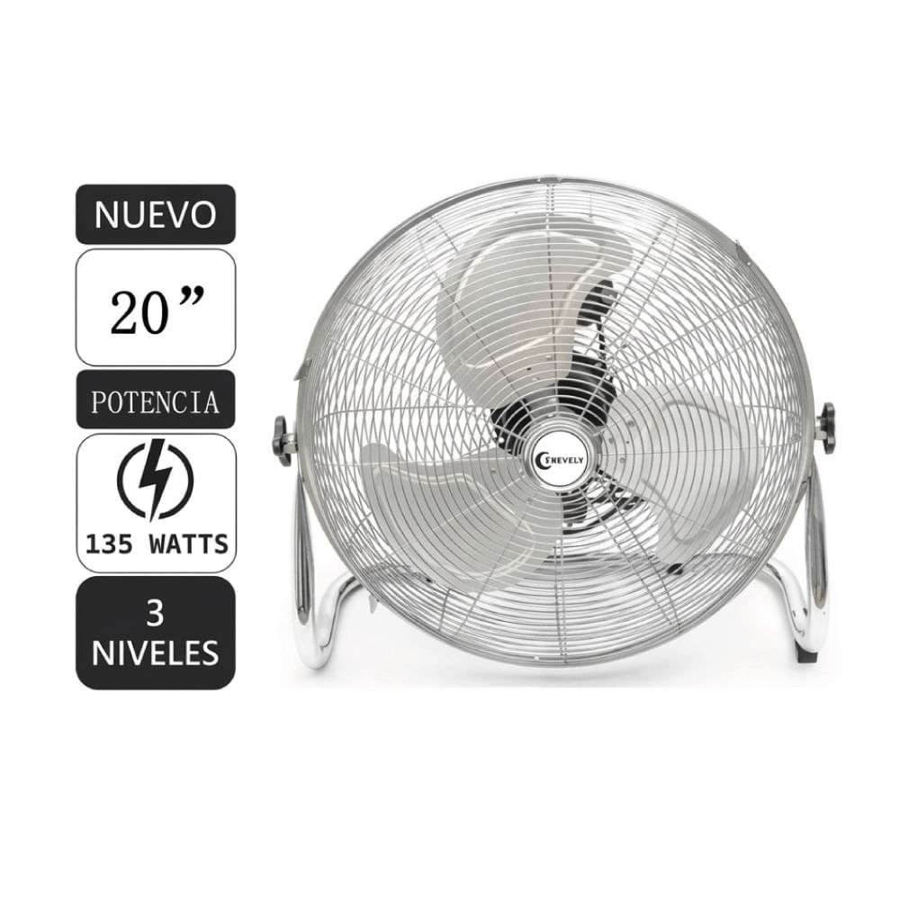 Ventilador Industrial de Piso Trevely VT-208 20 135w