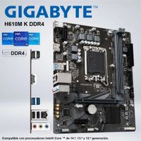 PLACA GIGABYTE H610M K DDR4 INTEL CORE