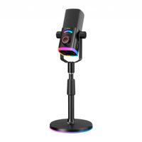 Micrófono Fifine AM8PROS RGB USB-XLR Dynamic Negro