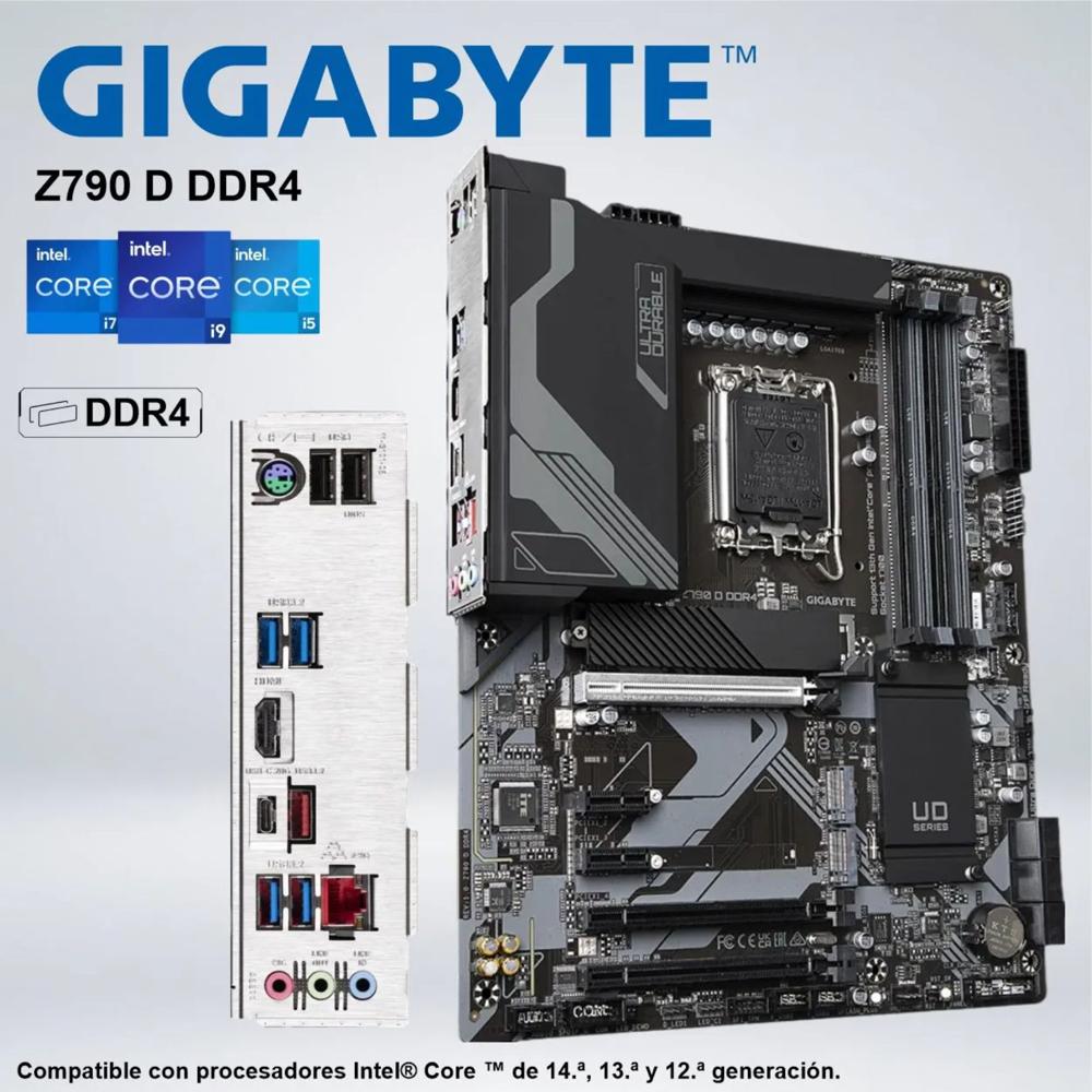 PLACA GIGABYTE Z790 D DDR4 INTEL CORE