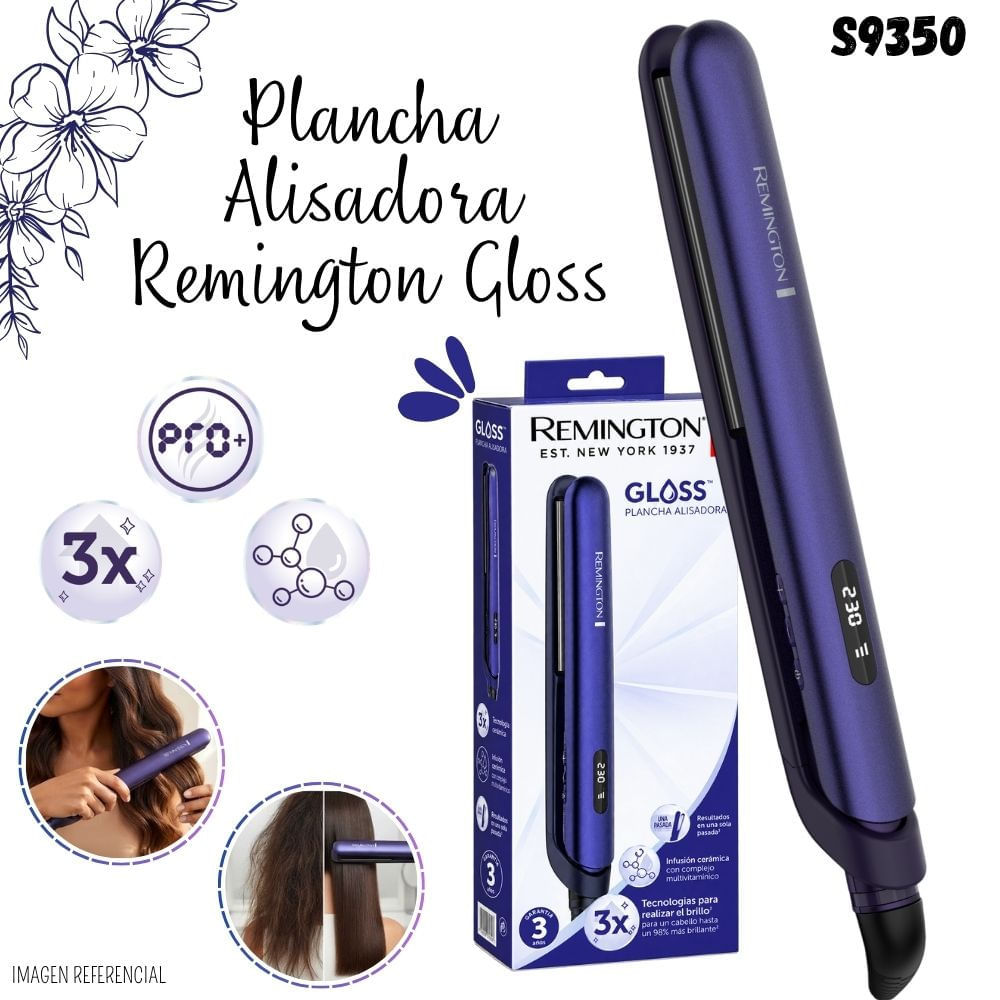 PLANCHA DE CABELLO REMINGTON GLOSS -S9350