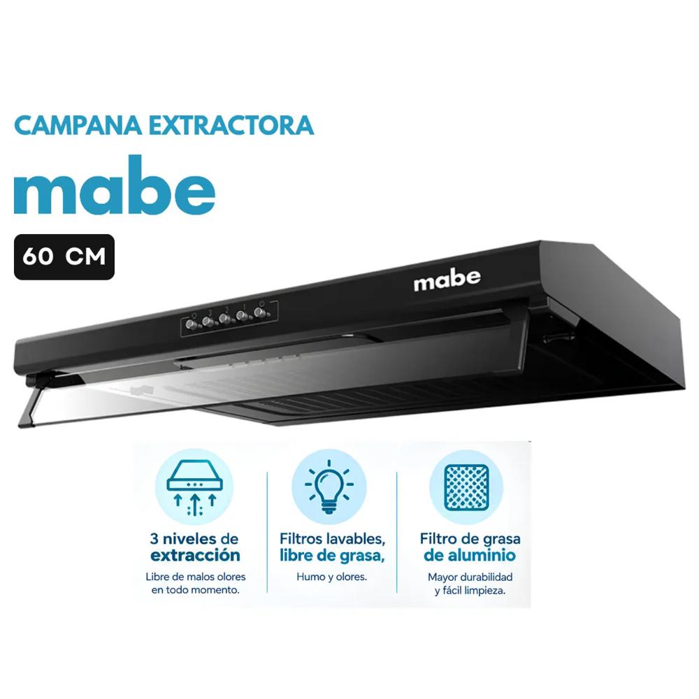 Campana Extractora Mabe CMU6020PB0 60cm