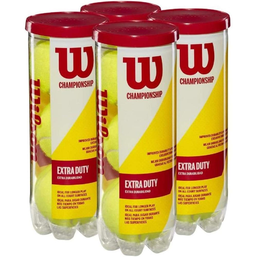 4 PACK PELOTA DE TENNIS WILSON CHAMPIONSHIP 3UND C/U
