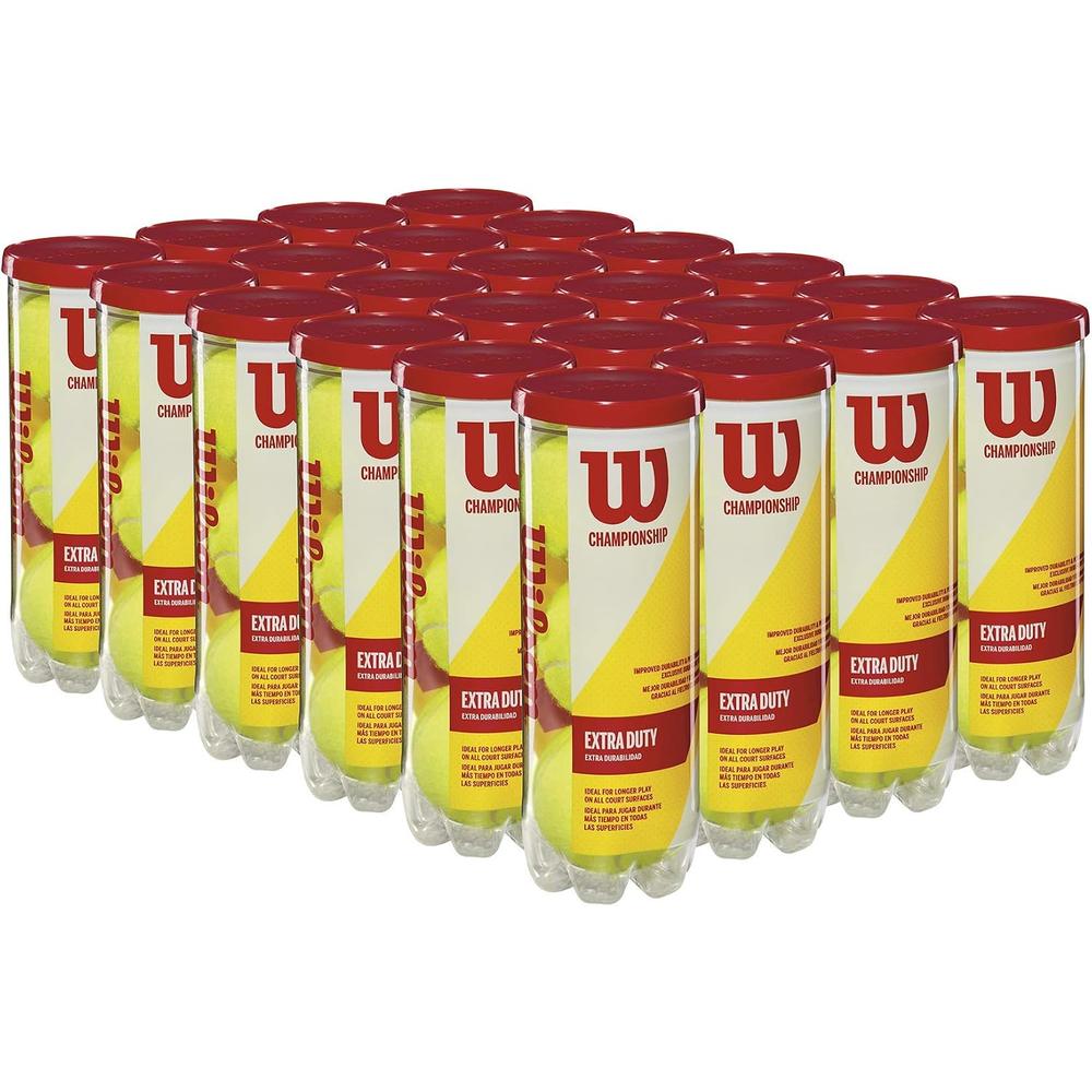 24 PACK PELOTA DE TENNIS WILSON CHAMPIONSHIP 3 UND C/U