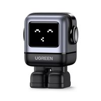 Cargador UGREEN Robot 15550 30W GaN USB-C Carga Rápida PD Pantalla LED Expresiones MacBook iPhone
