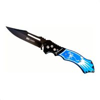 Navaja Automática K860 Plegable con Mango Ergonómico Azul