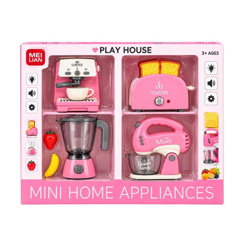 Set De 4 Mini Electrodomésticos De Juguete
