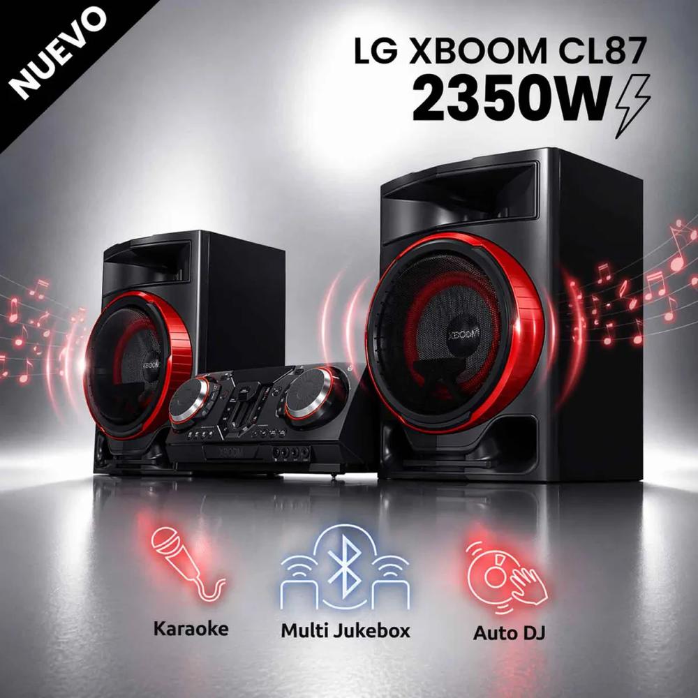 Minicomponente LG XBOOM CL87 2350W Bluetooth Karaoke Star