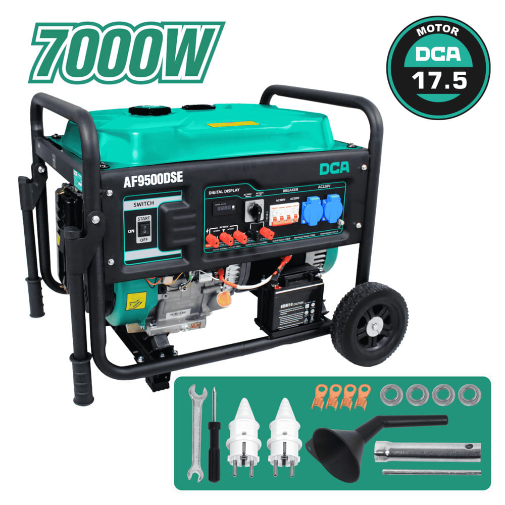 GENERADOR A GASOLINA DE 7000W ENCENDIDO ELECTRÓNICO