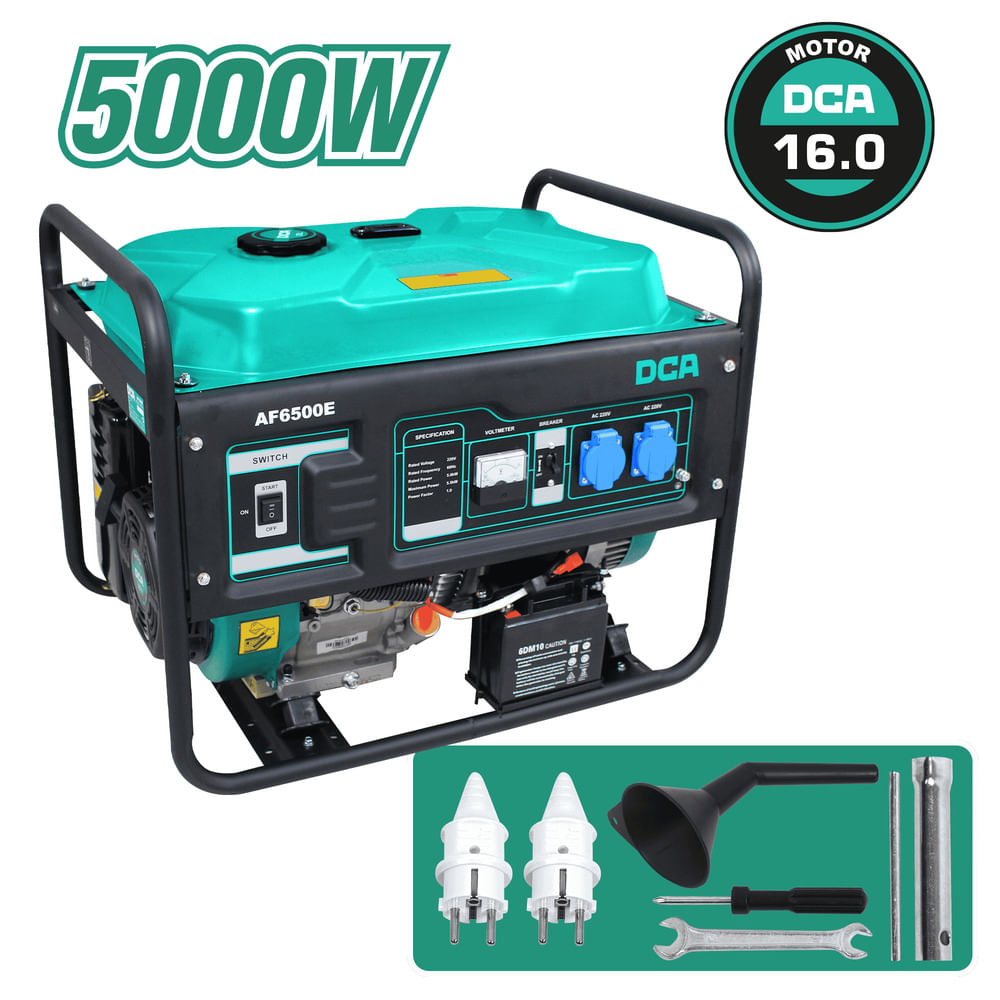 GENERADOR A GASOLINA DE 5000W ENCENDIDO ELECTRÓNICO