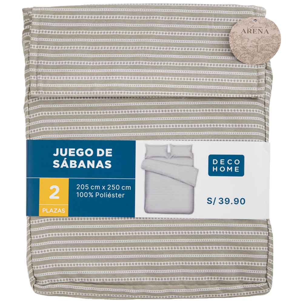 Juego de Sábanas DECO HOME Arena 2 Plazas