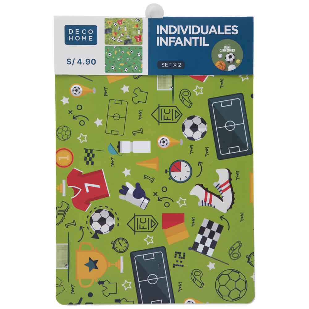 Set de Individuales DECO HOME Campeones x2un