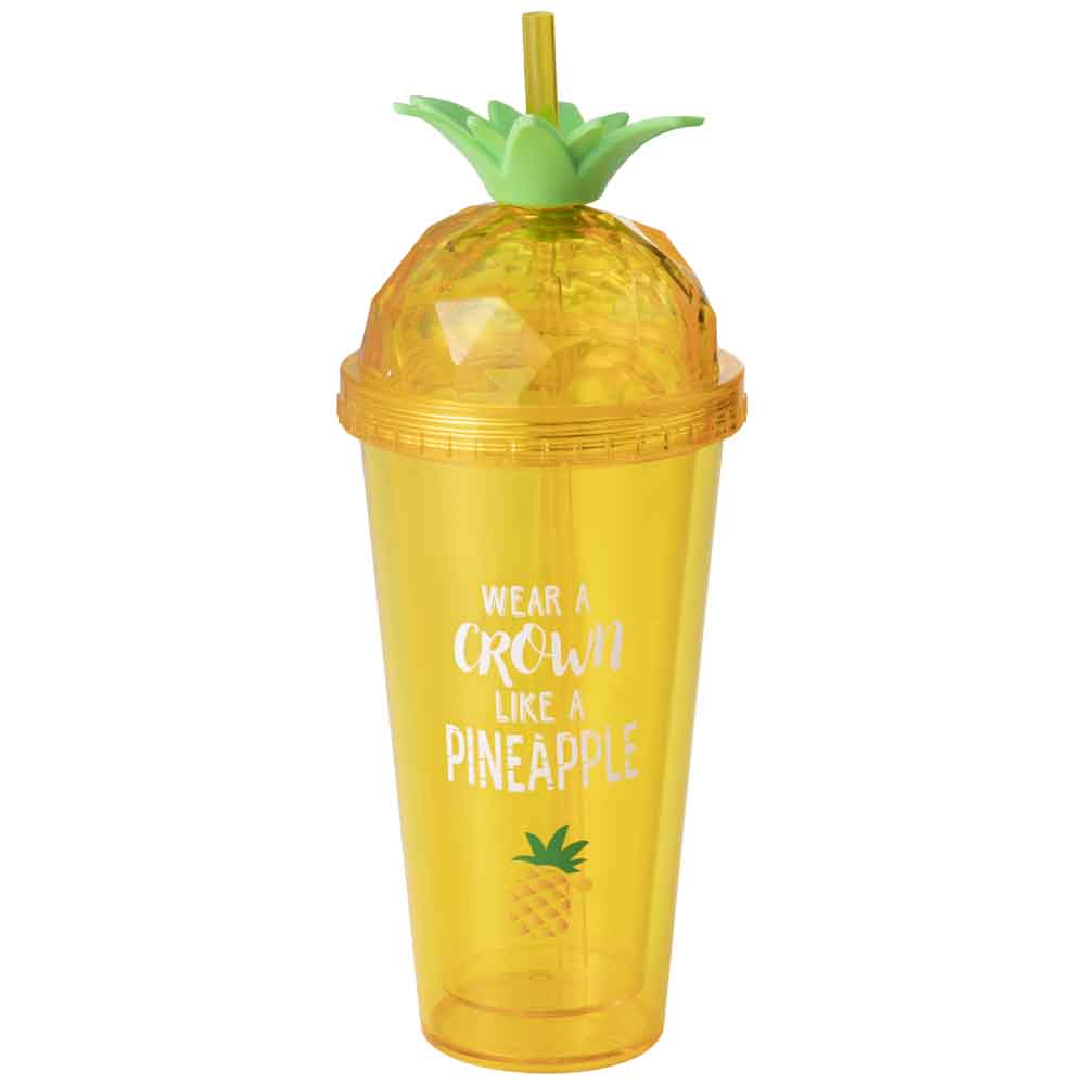 Vaso DECO HOME Piña C/Sorbete