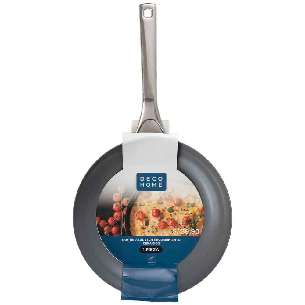 Sartén DECO HOME Azul 28cm Recubrimiento Cerámico