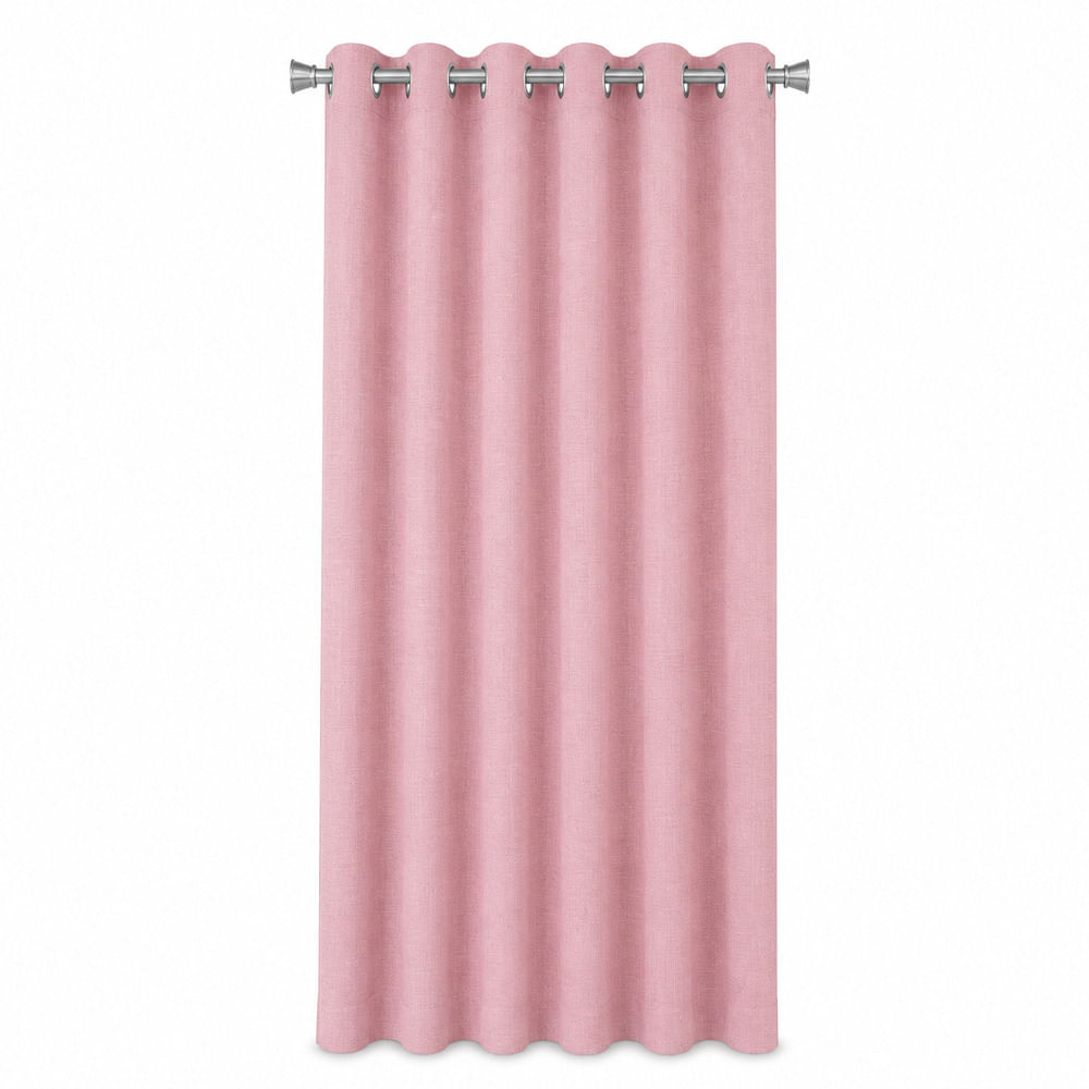 Cortina de tela 140x220cm Claro Rosa Orange