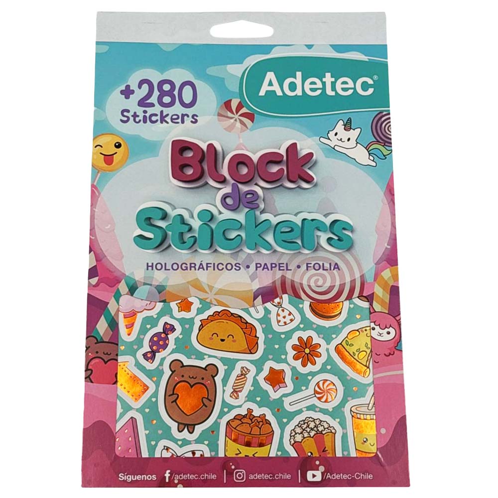 Block de Stickers ADETEC Kawaii