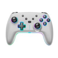 JOYSTICK INALAMBRICO CON LUZ RGB COMP. SWITCH SEISA BLANCO - MOD SJ-935B