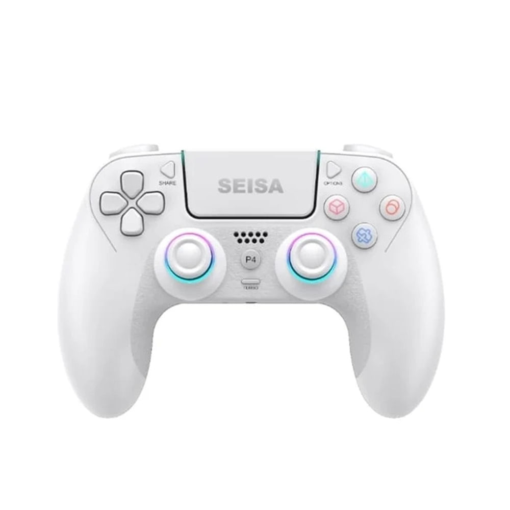 Control Inalámbrico BT para Celular y Videojuegos SEISA PS4 BLANCO - MOD SJ-4012B