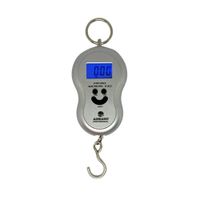 Balanza Digital Gramera Tipo Romana (50kg) Para Equipajes Plateado