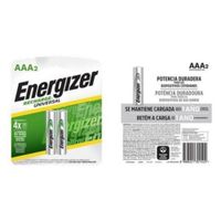Pilas Recargables Energizer Aaa X2unid 700mah Larga Duración