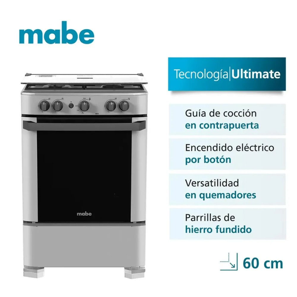 Cocina a Gas Mabe  CMP6010FG1 4 Hornillas
