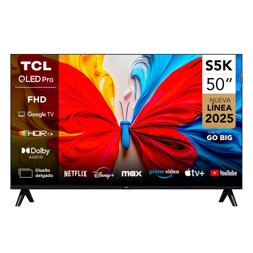 TELEVISOR TCL QLED  50 FULL HD Smart TV 50S5K -GOOGLE TV