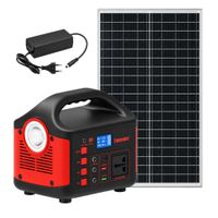 Generador Solar Portátil 300W 256Wh LiFePO4 con Panel Solar Incluido