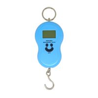 Balanza Digital Gramera Tipo Romana (50kg) Para Equipajes Celeste