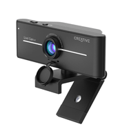 Cámara Creative Live Cam Sync 4k UHD 2160p dual mic usb con tapa black