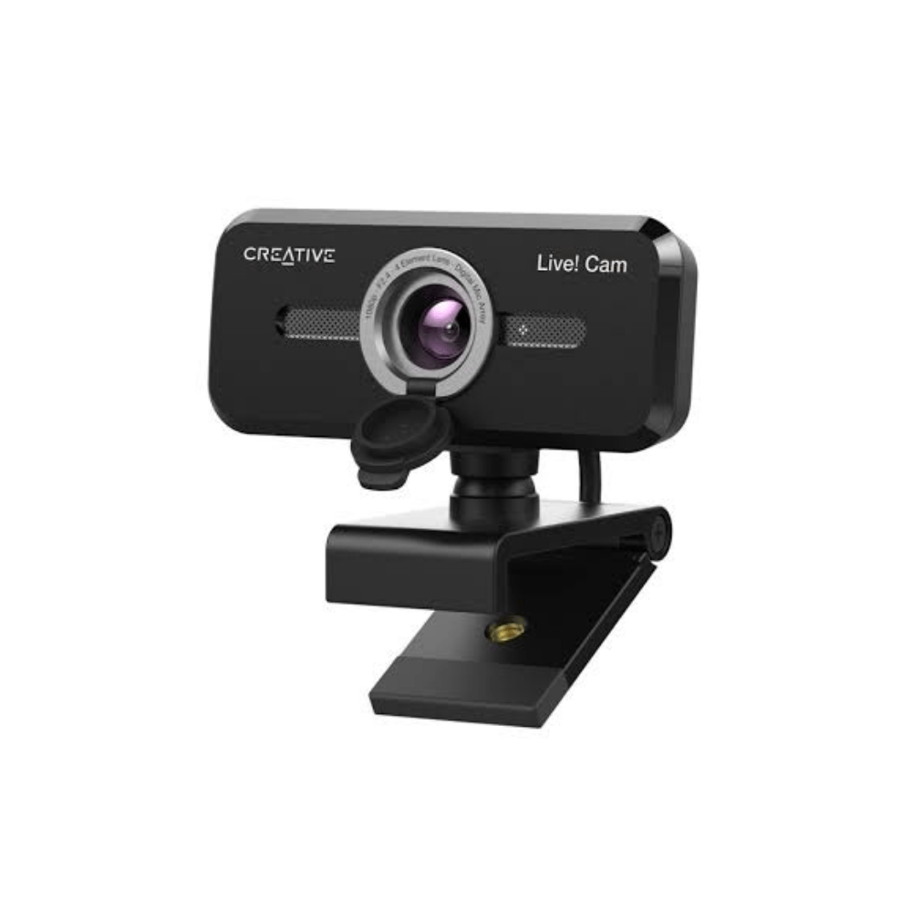 Cámara Creative Live Cam Sync V2 FHD 1080P Tapa Dual Mic USB Black